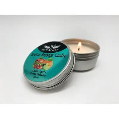 Массажная свеча 5th Paradise Erotic Massage Candle, с ароматом экзотических фруктов, 30 мл