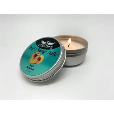 Массажная свеча 5th Paradise Erotic Massage Candle, с ароматом персика, 30 мл