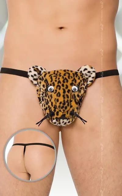 Мужские стринги SoftLine Collection Thongs 4510, принт panther, размер S/L