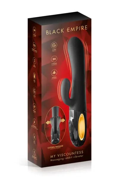 Вібратор-кролик CONCORDE PRO Black Empire My Viscountess, чорний
