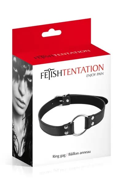 Кляп-кільце CONCORDE PRO Open Mouth Gag, чорний, 48 мм