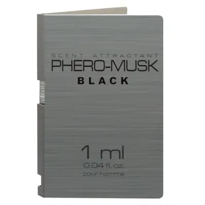 Духи с феромонами Aurora Cosmetics PHERO-MUSK Black, для мужчин, черный, 1 мл