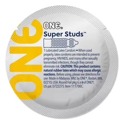Презервативы ONE Super Studs, текстурированные, латексные