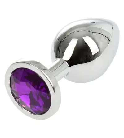 Анальна пробка Anal Plug Metallic Medium Ver/Purple