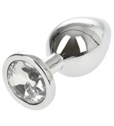 Анальна пробка Anal Plug Metallic Buttplug Large Si66-LVer/Clear