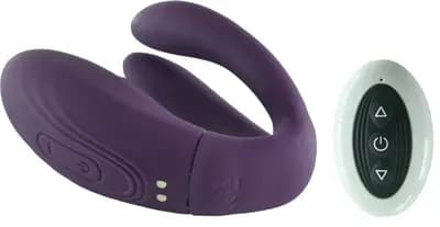 Вібратор для двох Dual Stimulator Leena Remote Control Purple