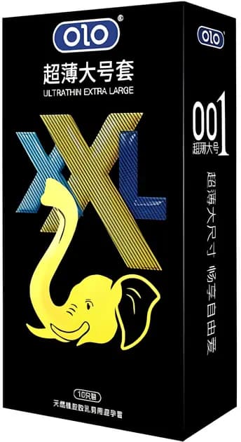 Презервативы OLO 0.01, ультратонкие, увеличенного размера XL, 10 шт