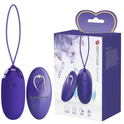 Віброяйце PRETTY LOVE Berger Youth, з пультом дистанційного керування, фіолетове
