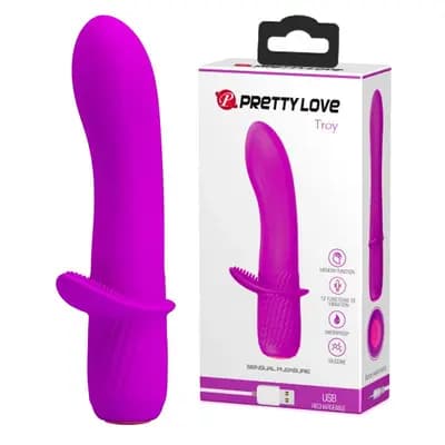 Вібратор PRETTY LOVE Troy, фіолетовий, 10 см