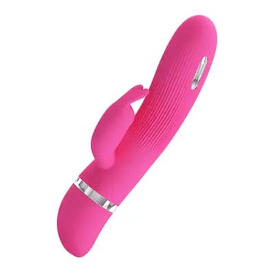 Вибратор-кролик с электростимуляцией PRETTY LOVE Ingram, розовый, 8" / 20,5 см
