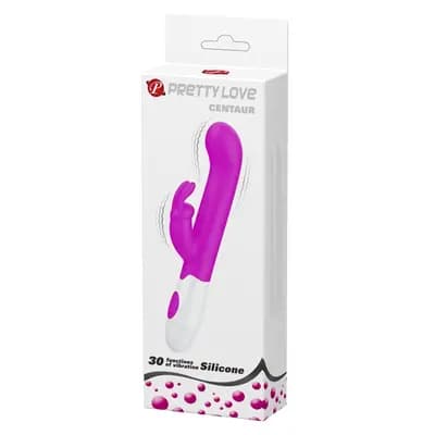 Вибратор-кролик PRETTY LOVE Centaur, розовый, 20,6 см