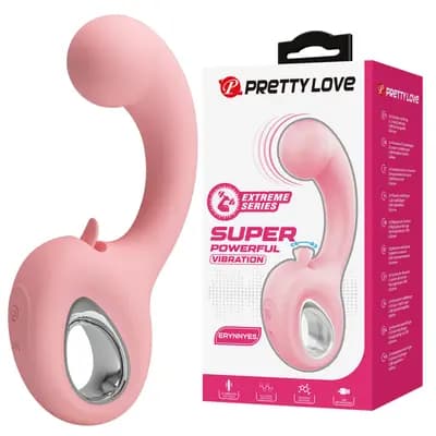 Вібромасажер PRETTY LOVE Erynnyes, силіконовий, рожевий