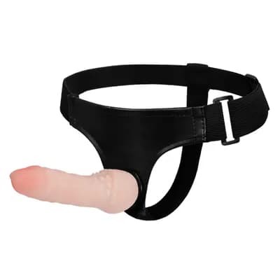 Страпон BAILE Ultra CyberSkin Penis, телесный, 17 см