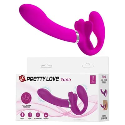 Вібратор-страпон без ремінців BAILE Pretty Love Strapless, фіолетовий
