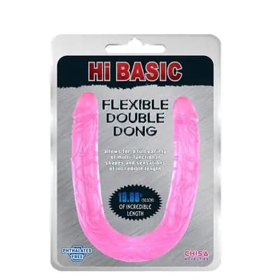 Фалоімітатор подвійний Hi Basic Jelly Flexible Double Dong jelly