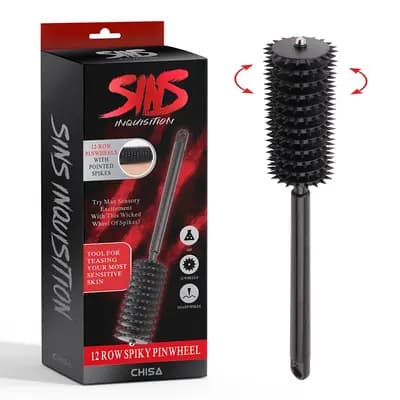 Стимулююча вертушка з гострими роликами 12 Row Spiky Pinwheel