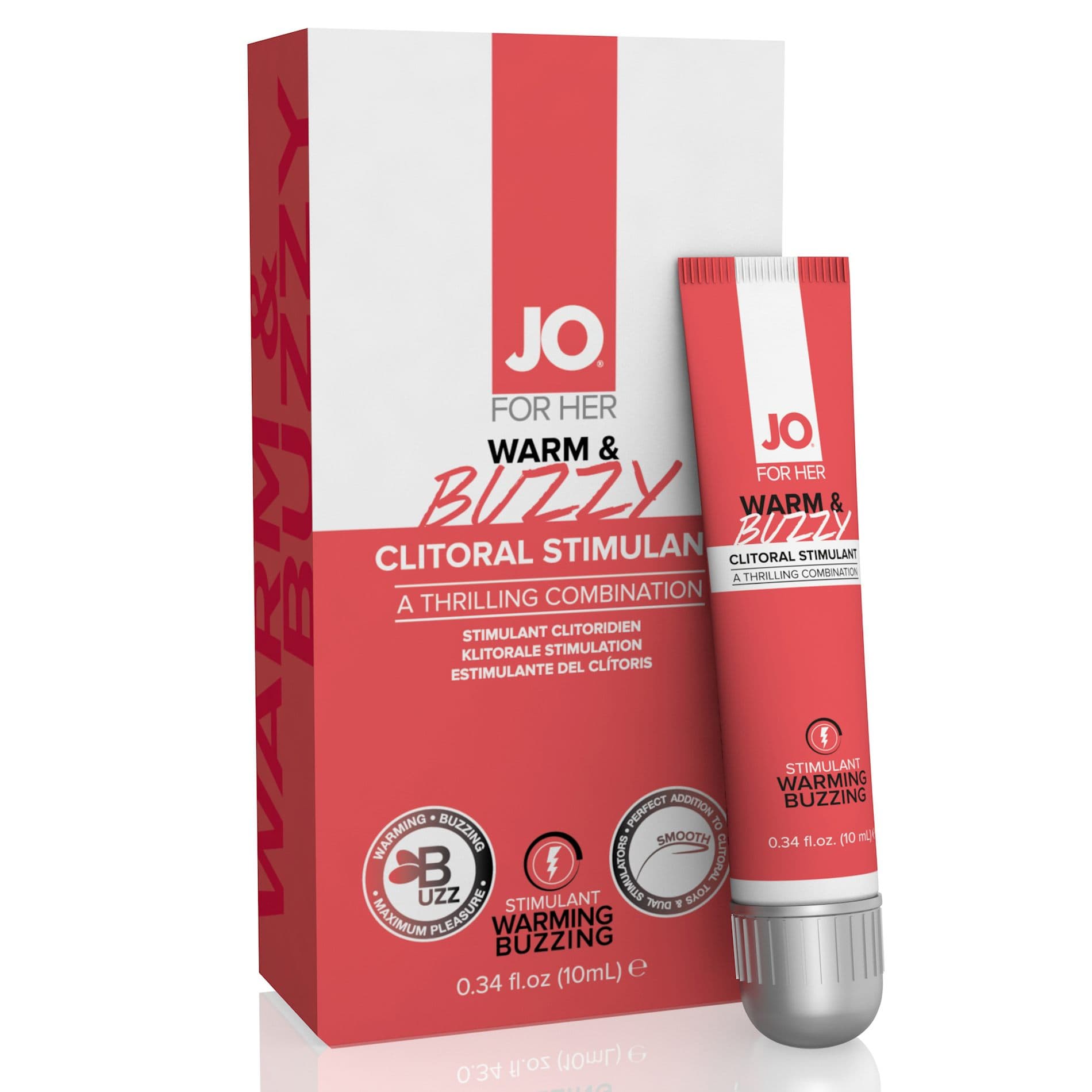 Кліторальний зігріваючий гель System JO - For Her Clitoral Stimulant Warming Warm & Buzzy 10 ml 2