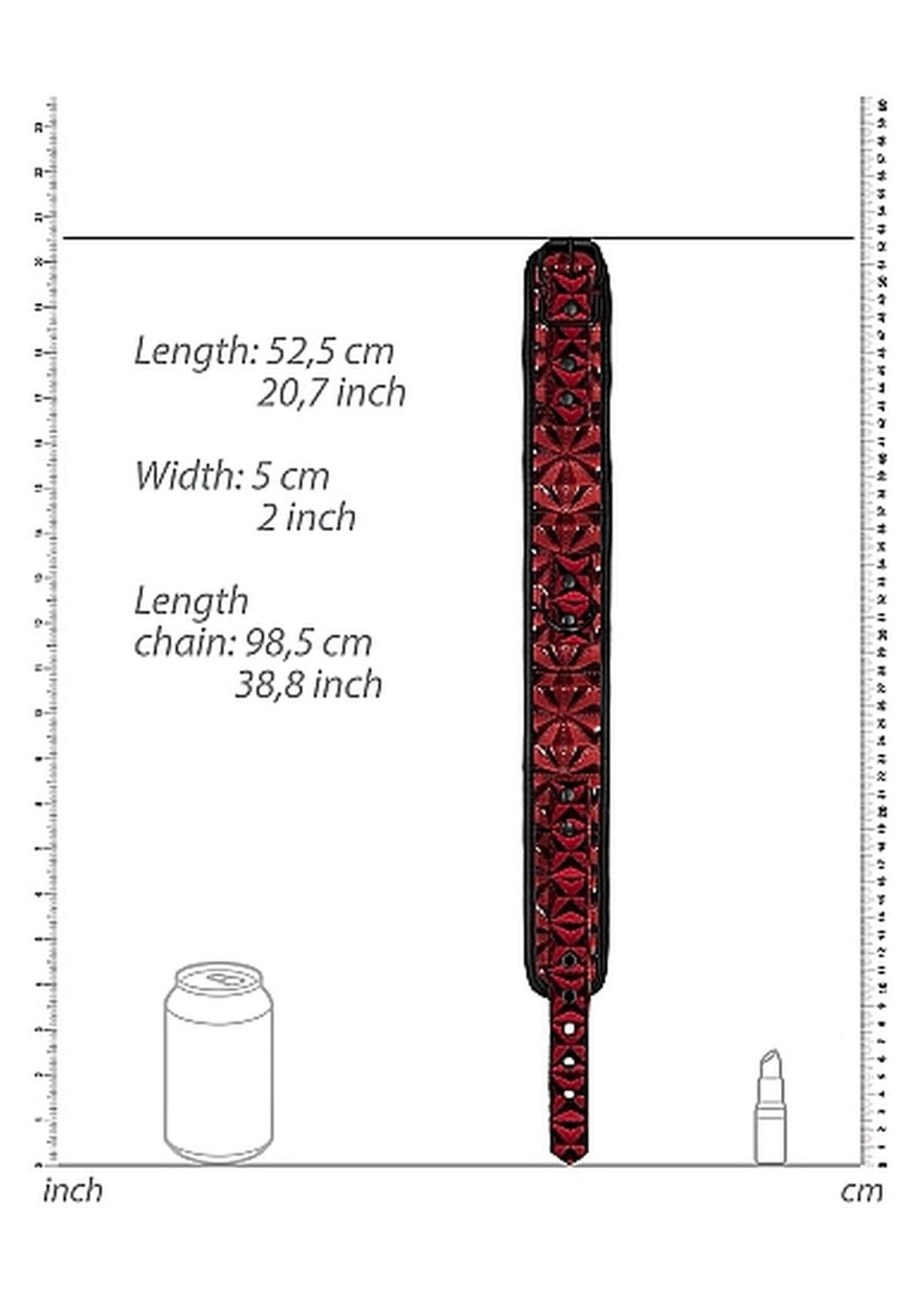 Нашийник Luxury Collar with Leash - Burgundy 4