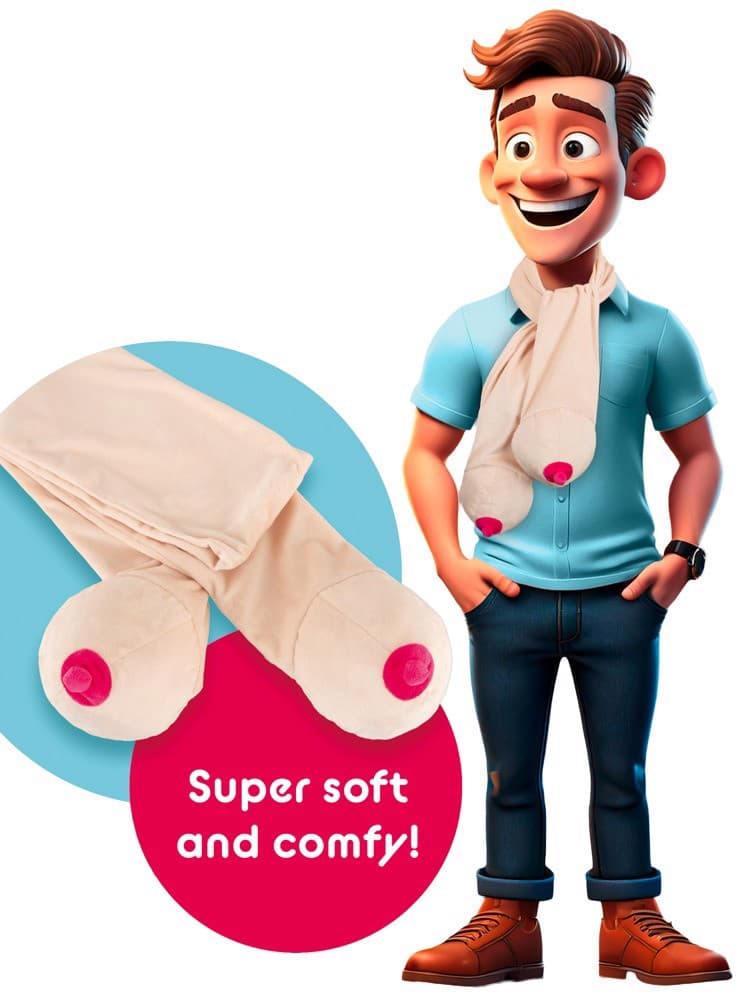 Жартівливий шарф з двома грудьми