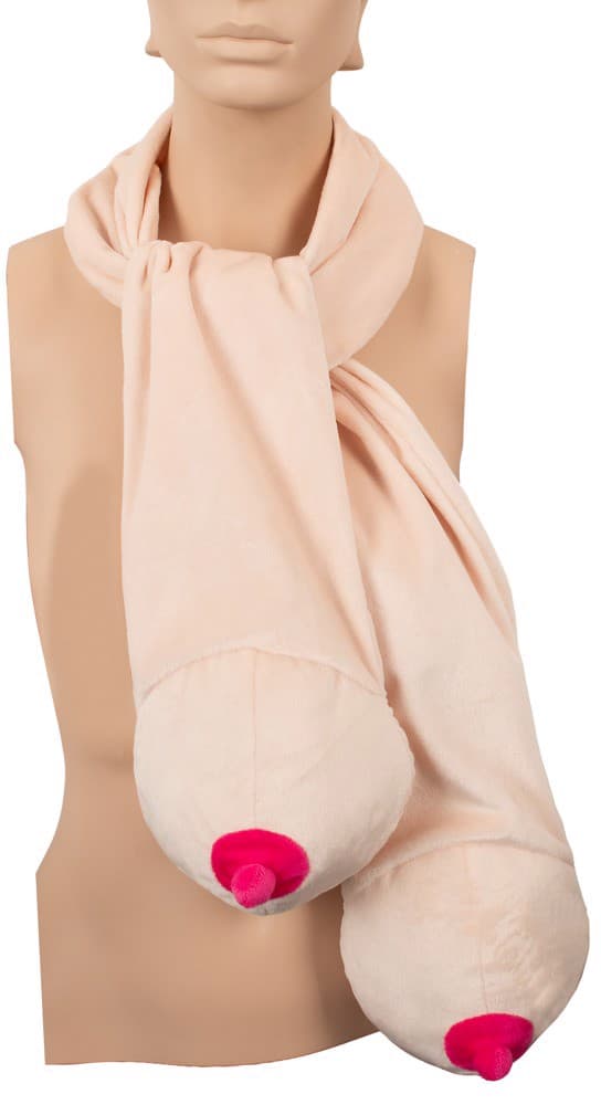 Жартівливий шарф з двома грудьми 6