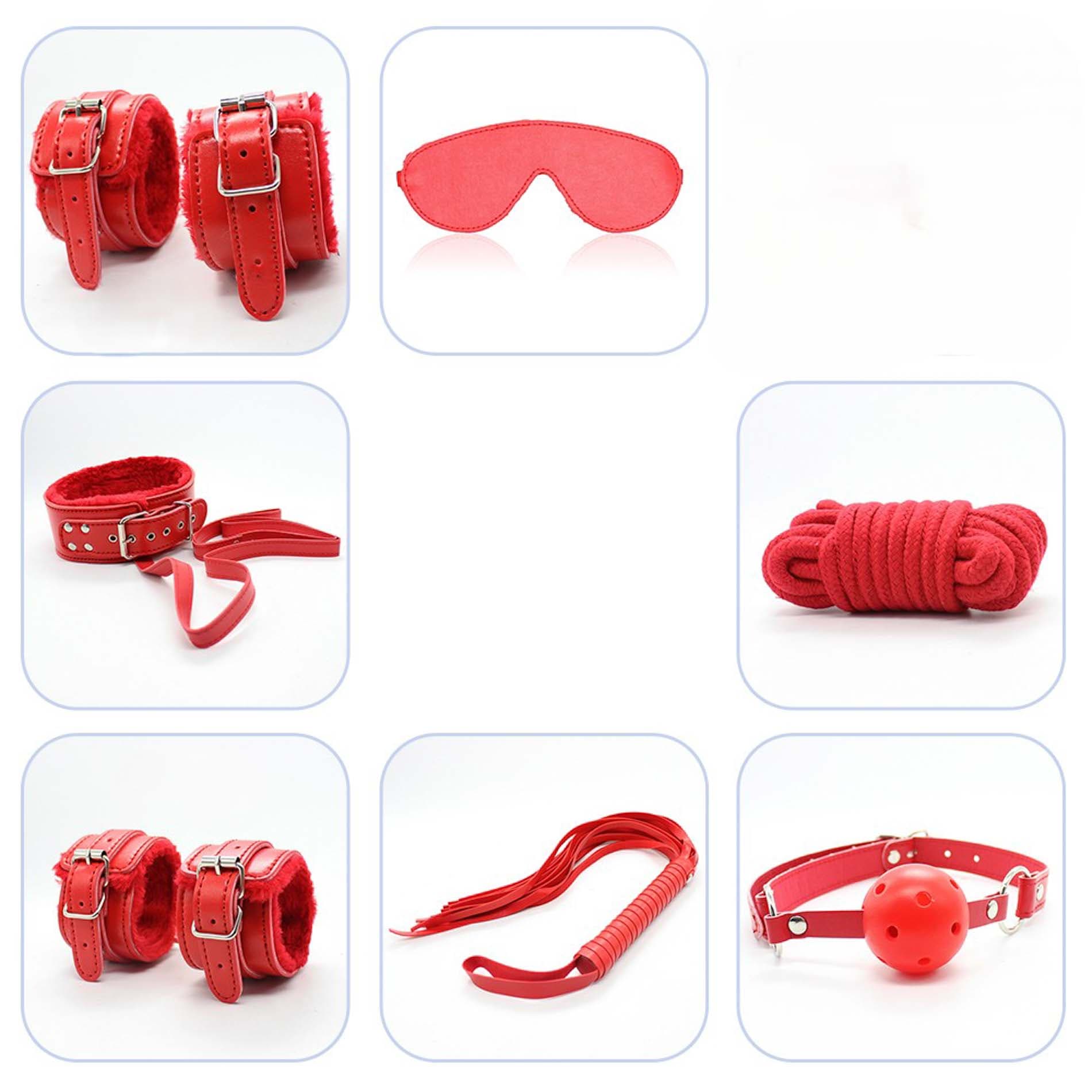 Набір БДСМ іграшок Fetish B-Series BDSM Kit 5.0, червоний 4