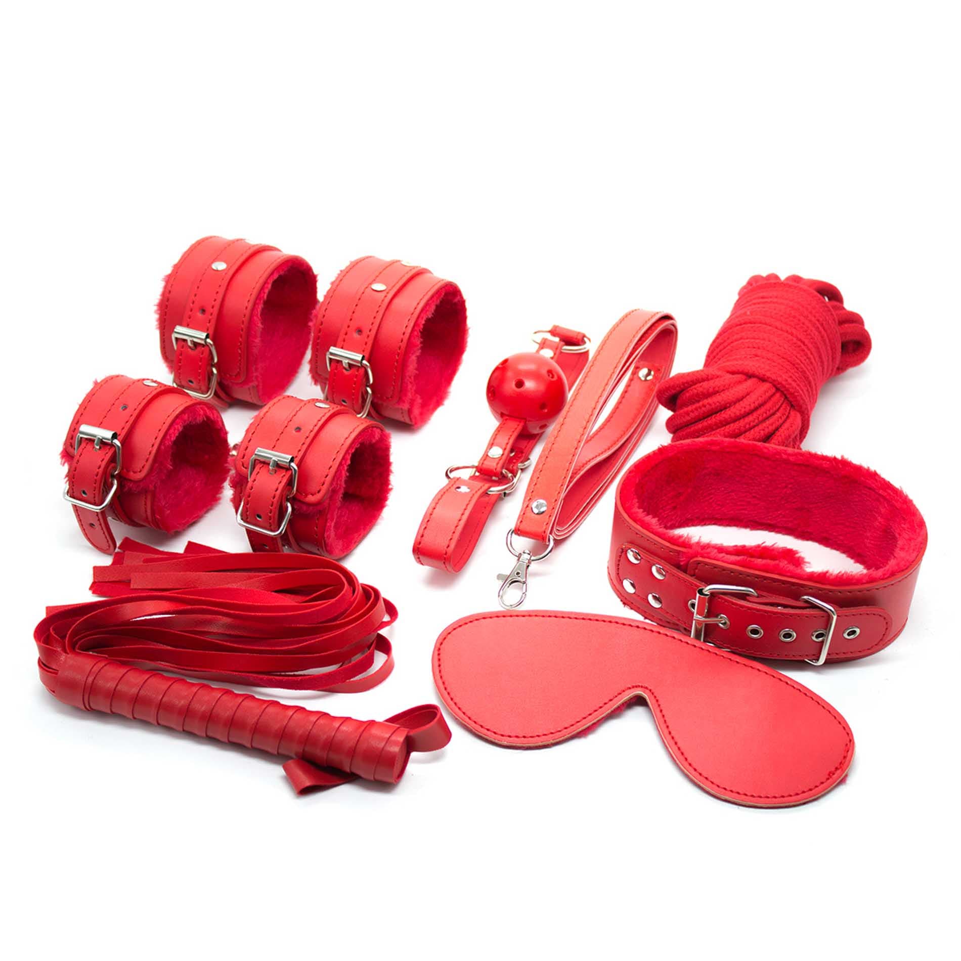 Набір БДСМ іграшок Fetish B-Series BDSM Kit 5.0, червоний 5
