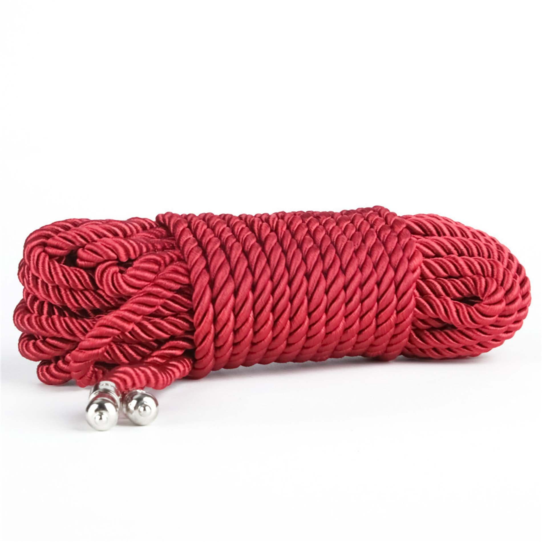 Бондажі фіксатори Rebellion Reign Crimson Silky Bondage Rope 10м 3