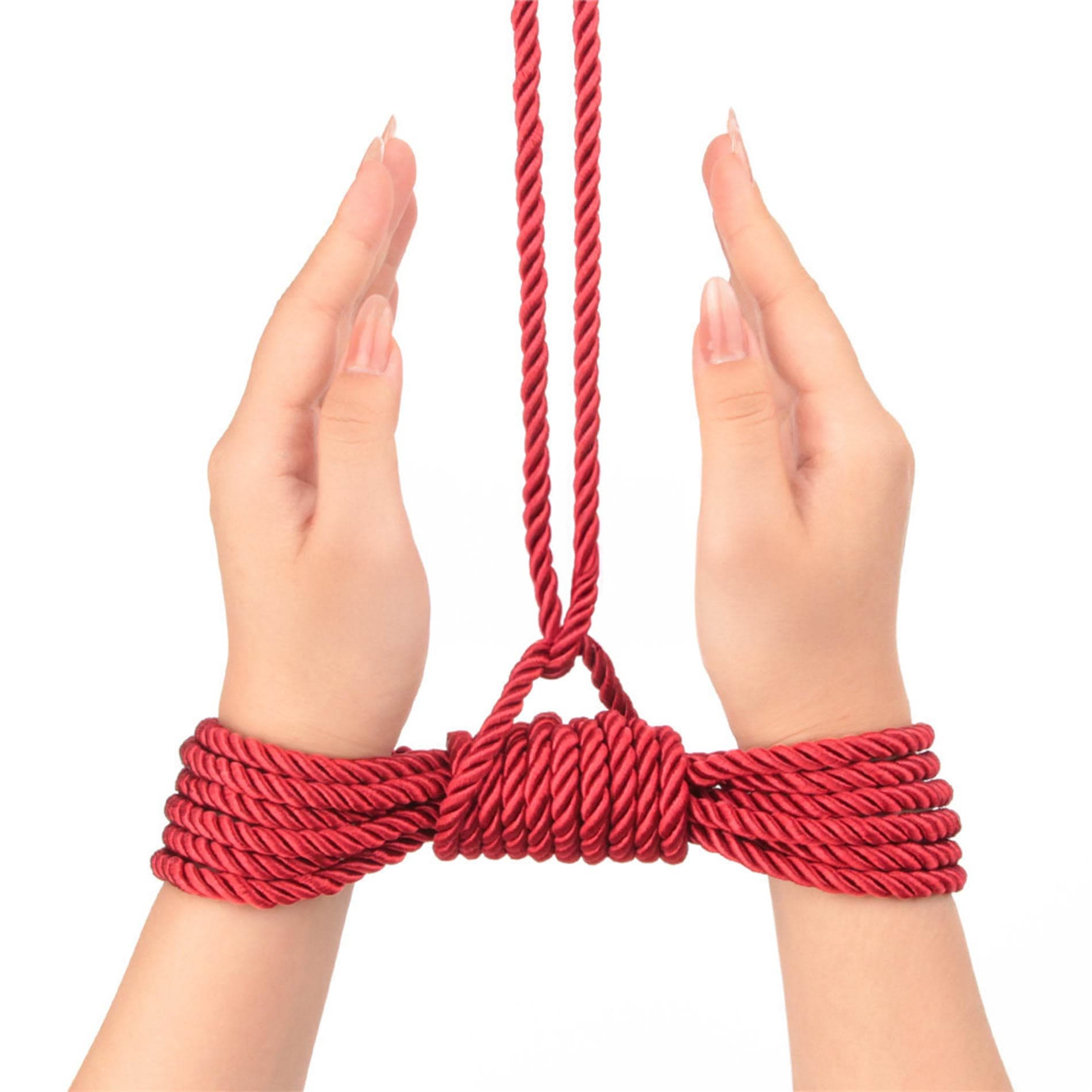 Бондажі фіксатори Rebellion Reign Crimson Silky Bondage Rope 10м 4