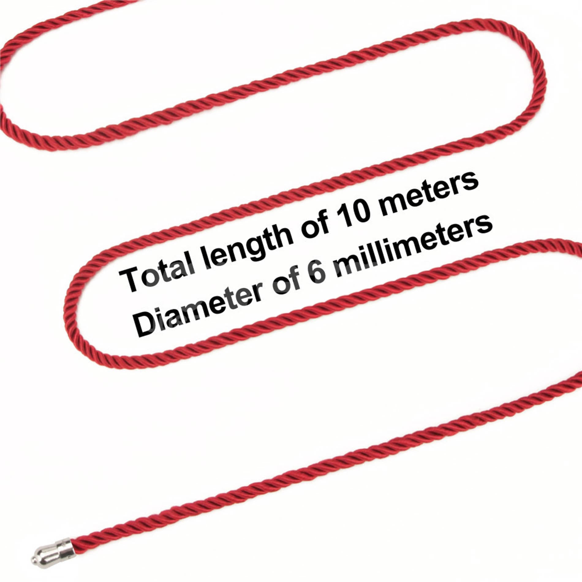 Бондажі фіксатори Rebellion Reign Crimson Silky Bondage Rope 10м 9