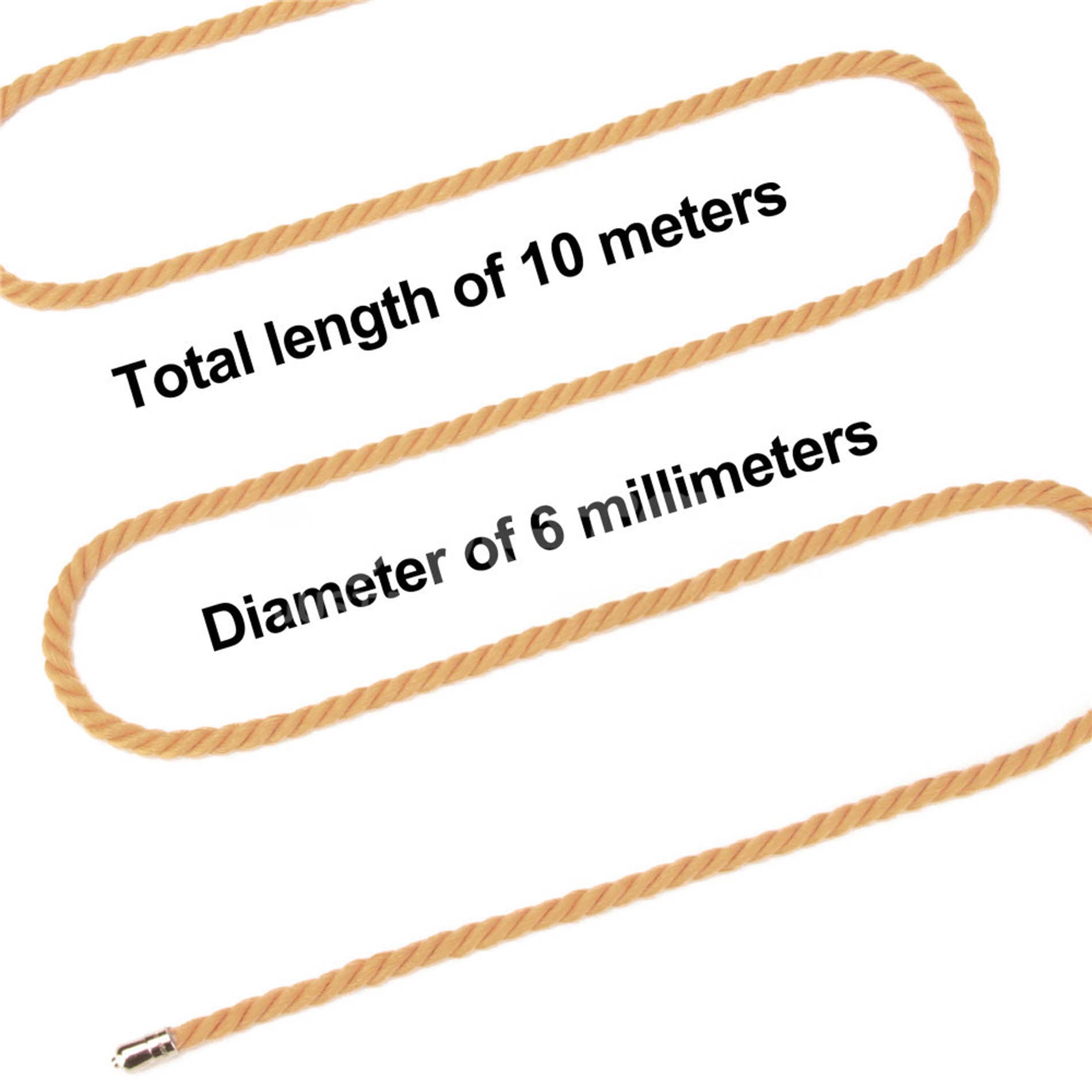 Бондажі фіксатори Rebellion Reign Natural Knot Bondage Rope 10м 7