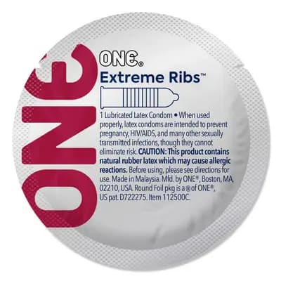 Презерватив ONE Extreme Ribs, 1 шт
